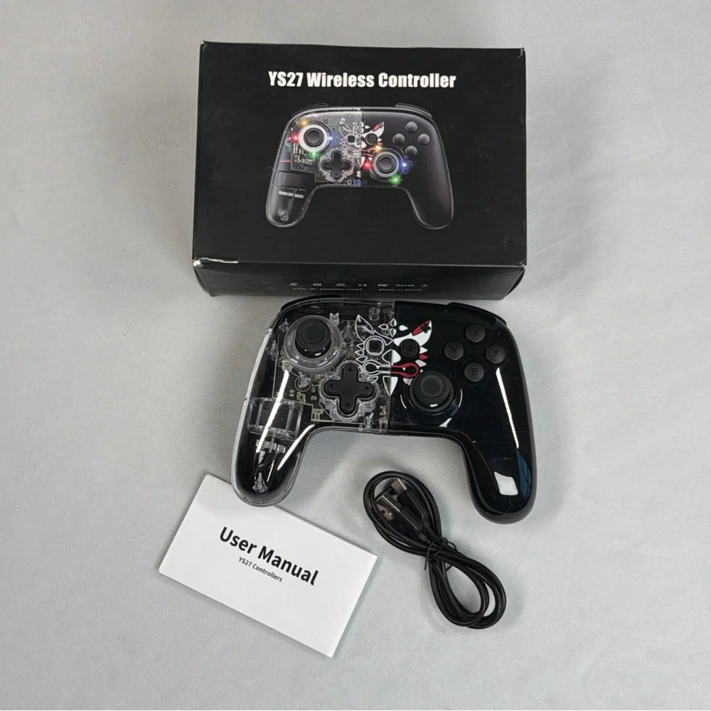 YS27 Gamepad NON-OEM Controller‎ - Black (New/Open Box)